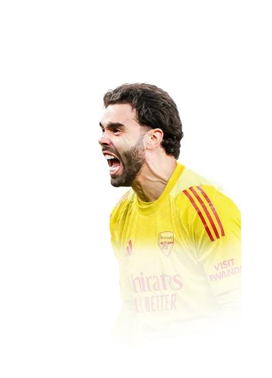 David Raya 93 Team of the Season Champions GK FC 26 card