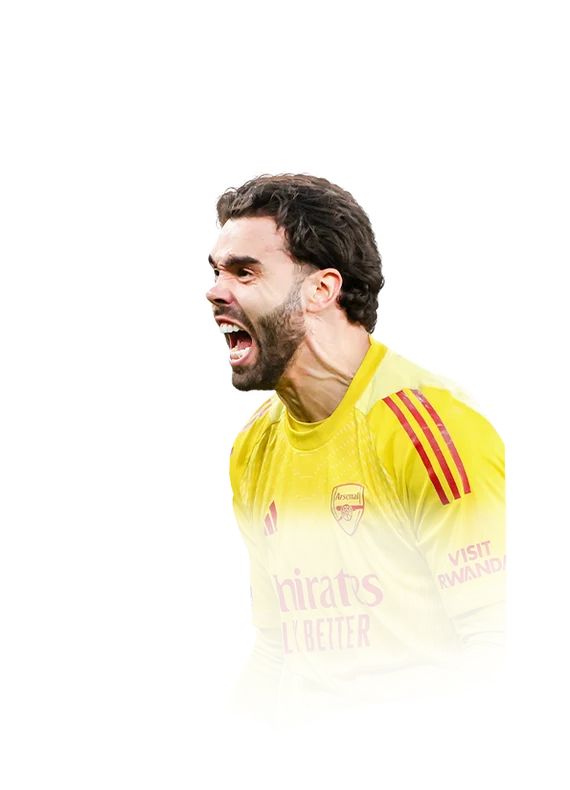 David Raya 93 Team of the Season Champions GK FC 26 card