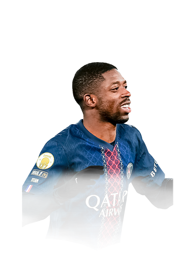 Dembélé op de 97 Team of the Year FC 27-spelerskaart