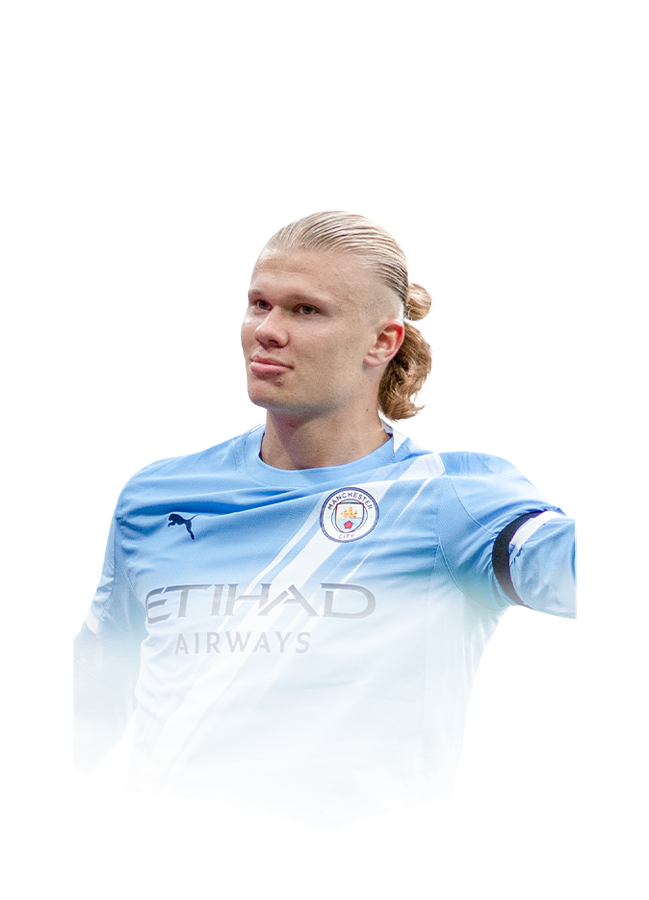 Haaland op de 96 Team of the Year FC 27-spelerskaart