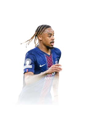 Barcola 96 UEFA Champions League Road to the Final LW FC 26 card