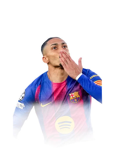 Raphinha 91 Star Performer LW FC 26 card