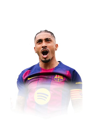 Raphinha 93 Team of the Season LW FC 26 card