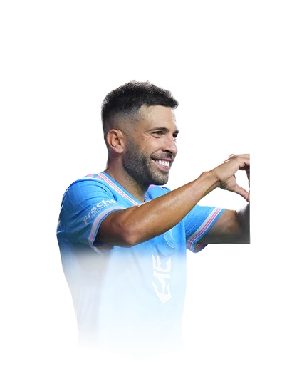Jordi Alba 84 Team of the Week LB FC 26 card