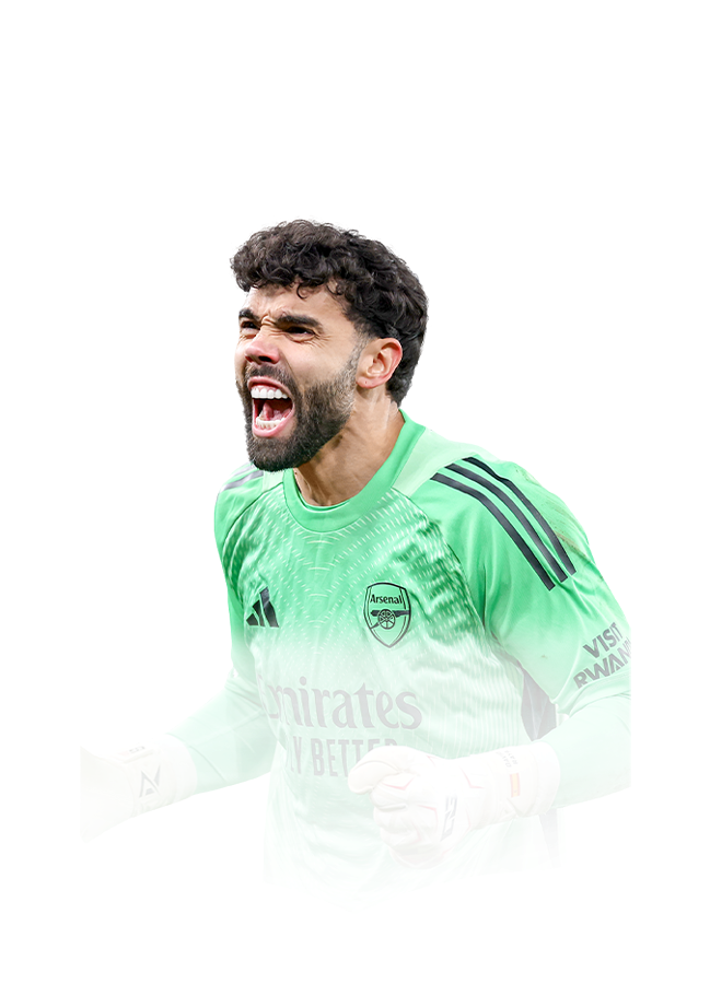David Raya op de 88 TOTY Honourable Mentions FC 27-spelerskaart