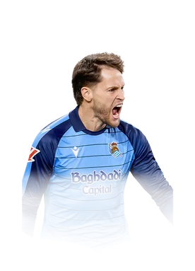 Álex Remiro 86 Team of the Week GK FC 26 card