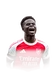 Saka 90 Unbreakables RW FC 26 card