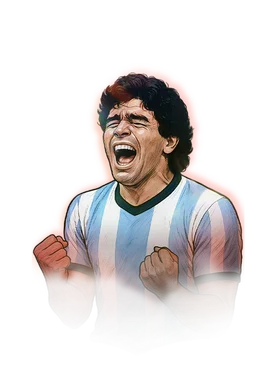 Maradona 74 World Tour Silver Superstar CAM FC 26 card