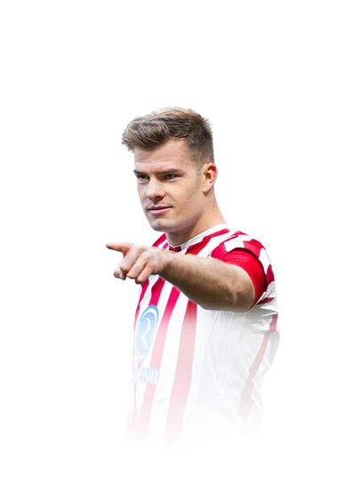 Sørloth 86 Team of the Week ST FC 26 card