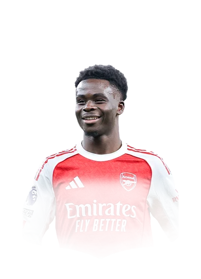 Saka 91 FUT Birthday RW FC 26 card