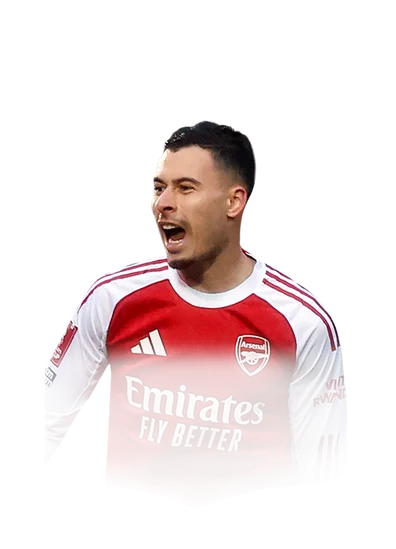 Gabriel Martinelli 87 Team of the Week LW FC 26 card