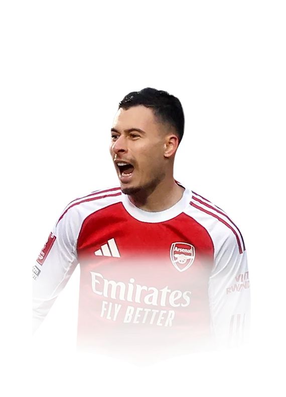 Gabriel Martinelli 87 Team of the Week LW FC 26 card