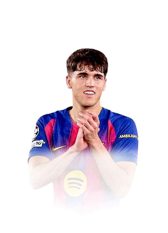 Pau Cubarsí 91 UEFA Champions League Road to the Final CB FC 26 card
