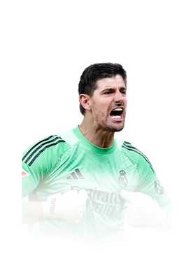Courtois 92 Team of the Season GK FC 26 card
