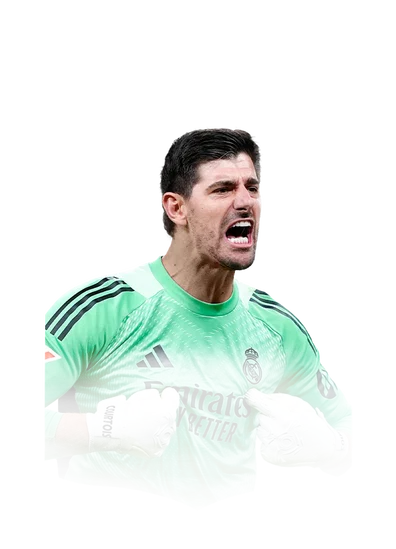 Courtois 92 Team of the Season GK FC 26 card