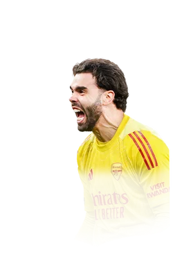 David Raya 93 Team of the Season GK FC 26 card