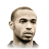 Thierry Henry op de 91 Base Icon FC 27-spelerskaart