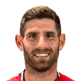 Ched Evans op de 63 Common FC 27-spelerskaart