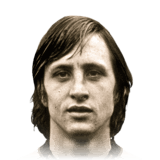 Johan Cruyff op de 93 Base Icon FC 27-spelerskaart