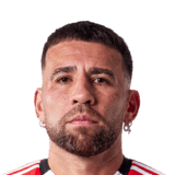 Nicolás Otamendi op de 78 TOTS Breakthrough Evolution FC 27-spelerskaart