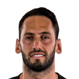 Hakan Çalhanoğlu op de 85 Common FC 27-spelerskaart