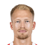 Andreas Hanche-Olsen op de 73 Common FC 27-spelerskaart