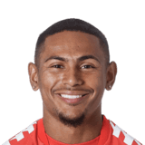 Demetri Mitchell op de 66 Common FC 27-spelerskaart