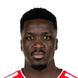 Stanley Nsoki op de 71 Common FC 27-spelerskaart