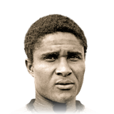 Eusébio op de 91 Base Icon FC 27-spelerskaart