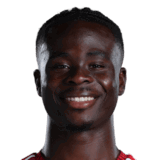 Bukayo Saka op de 87 Common FC 27-spelerskaart