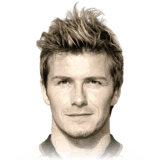 David Beckham op de 88 Base Icon FC 27-spelerskaart