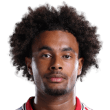 Joshua Zirkzee op de 77 Common FC 27-spelerskaart