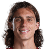 Riccardo Calafiori op de 82 Common FC 27-spelerskaart