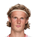 Maurits Kjaergaard op de 73 Common FC 27-spelerskaart