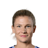 Justine Vanhaevermaet op de 74 Common FC 27-spelerskaart