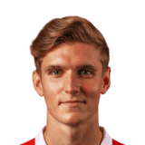 Elias Jelert Kristensen op de 72 Common FC 27-spelerskaart