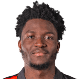 Nathaniel Adjei op de 70 Common FC 27-spelerskaart