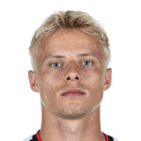Oscar Højlund op de 74 Common FC 27-spelerskaart