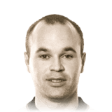 Iniesta op de 92 Base Icon FC 27-spelerskaart