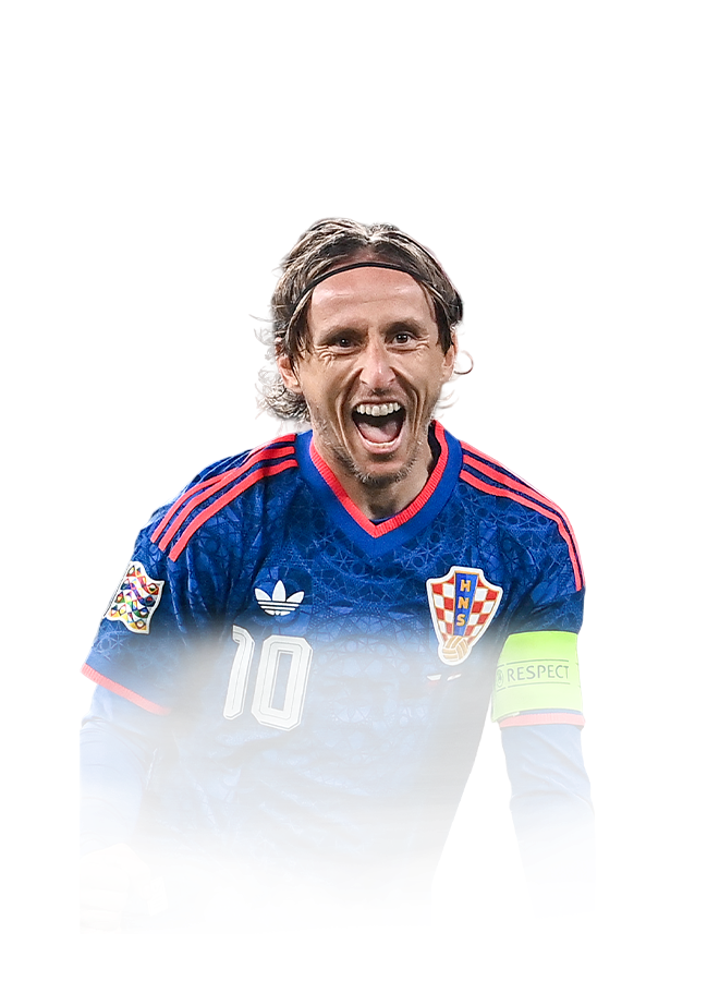 Luka Modrić op de 86 Team of the Week FC 27-spelerskaart