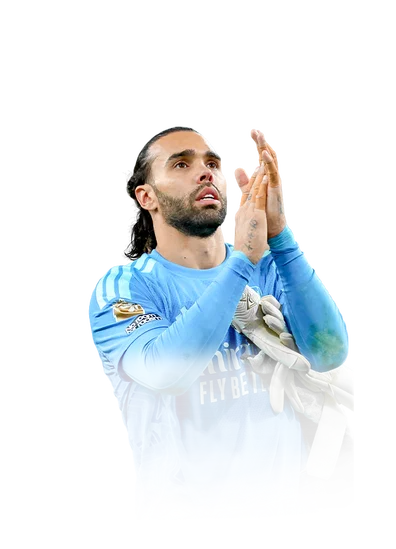 David Raya 89 Team of the Week GK FC 26 card