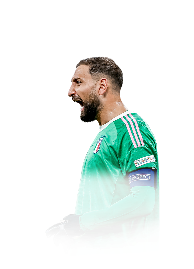Gianluigi Donnarumma op de 90 Team of the Week FC 27-spelerskaart