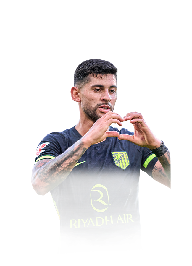 Cristian Romero op de 84 Team of the Week FC 27-spelerskaart