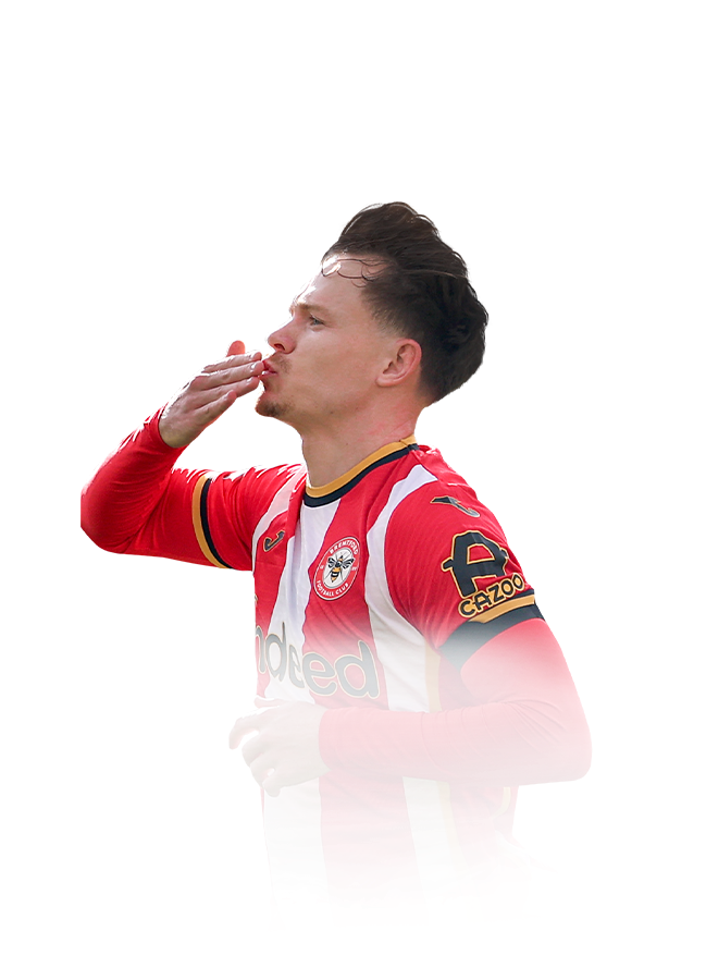 Keane Lewis-Potter op de 81 Squad Foundations FC 27-spelerskaart