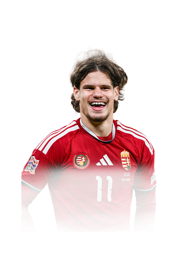 Milos Kerkez op de 83 Team of the Week FC 27-spelerskaart
