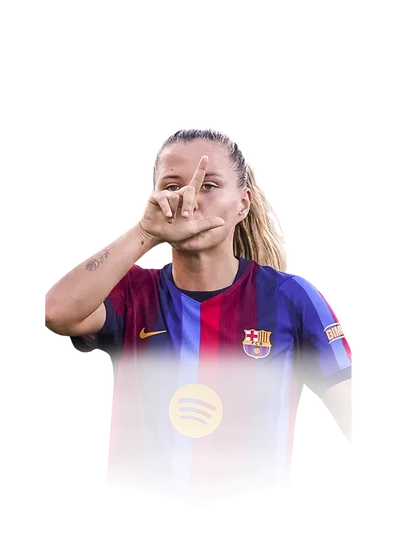 Claudia Pina 89 POTM LIGA F LW FC 27 card