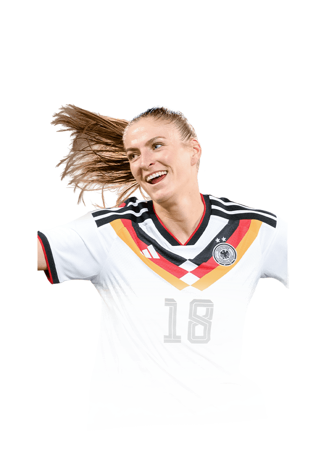 Melissa Kössler op de 81 Team of the Week FC 27-spelerskaart
