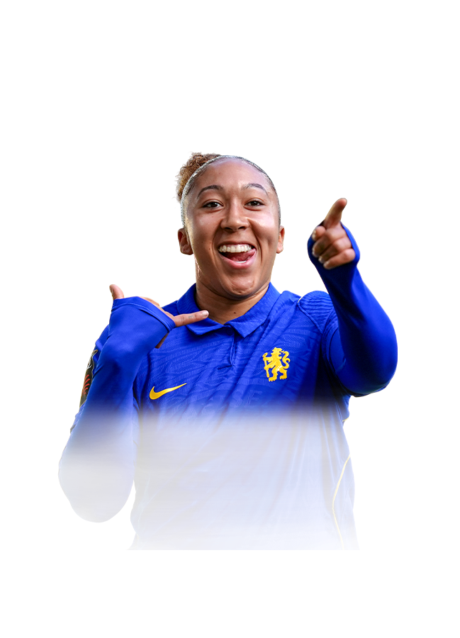 Lauren James op de 86 Team of the Week FC 27-spelerskaart