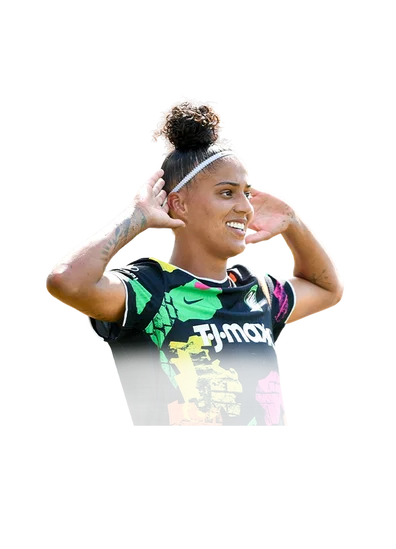 Amanda Gutierres 83 Team of the Week ST FC 26 card