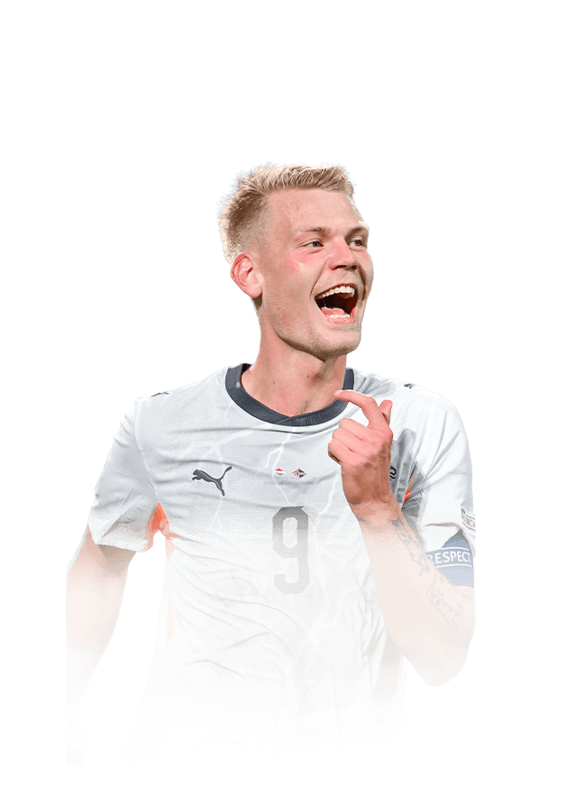 Orri Óskarsson op de 80 Team of the Week FC 27-spelerskaart